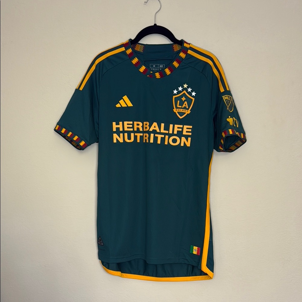 NWT LA Galaxy adidas Green 2023 LA Kit Authentic Jersey